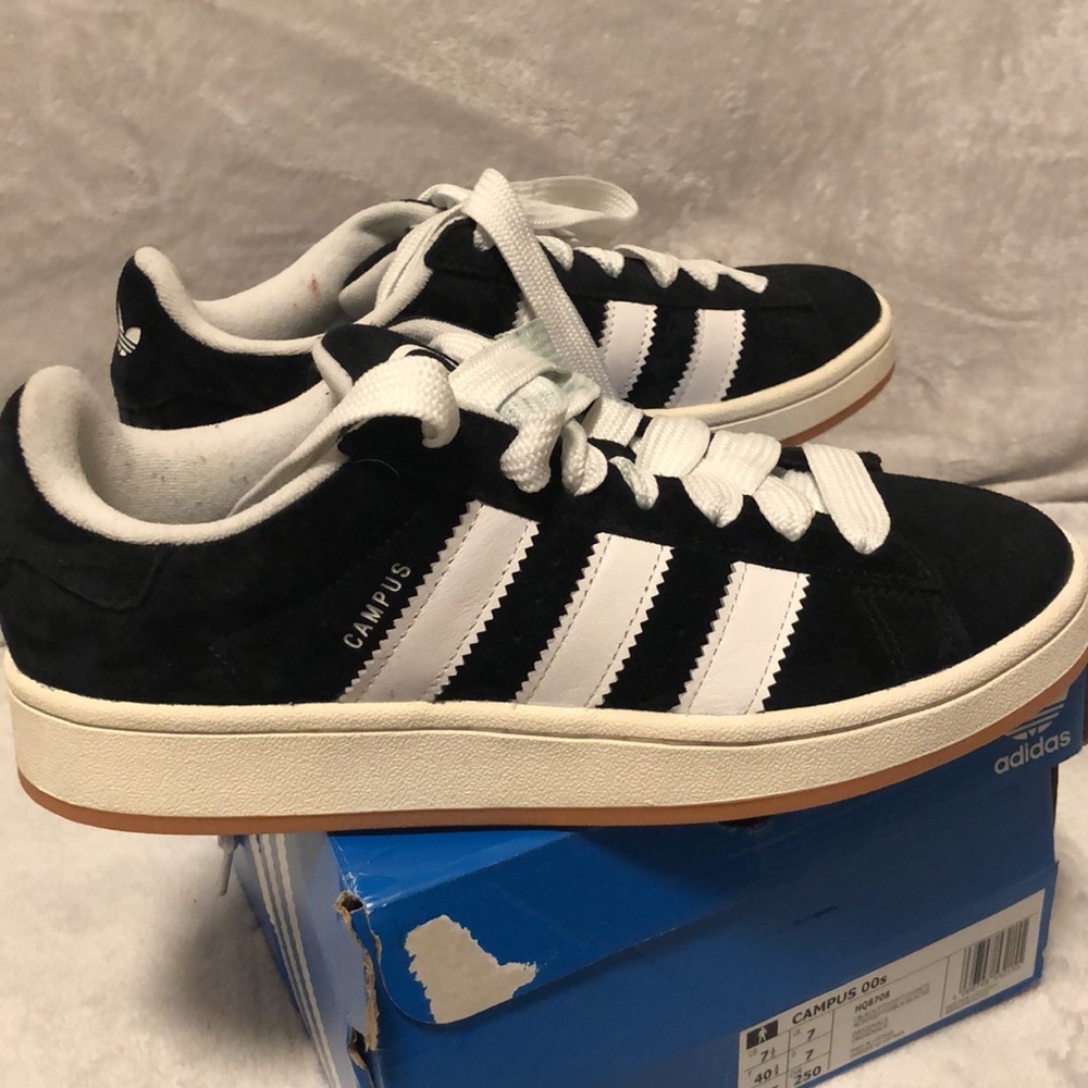 adidas Originals Campus 00s Core Black/White/Off-White size M 7.5 ,W 8.5